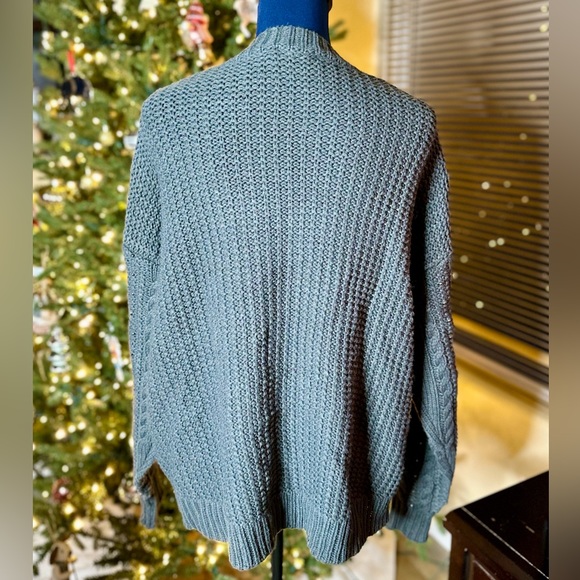 EUC Show Me Your MuMu Ada Tahitian Pearl Studded Wool Oversized Pullover Sweater - Picture 8 of 12